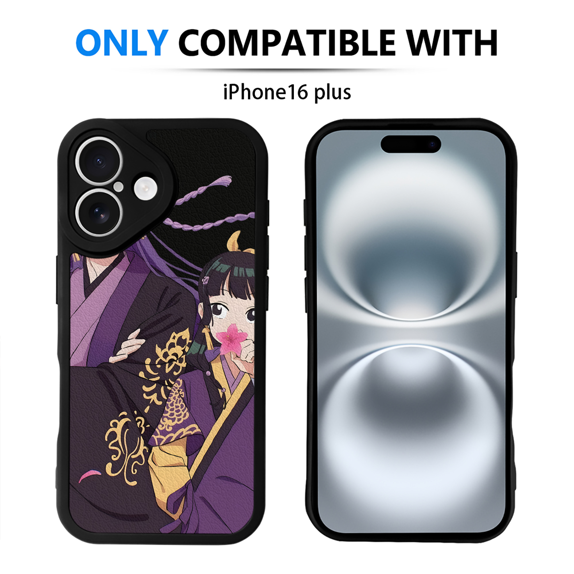 （画像用） 薬屋のひとりごと The Apothecary Diaries 【iPhone 16シリーズ対応】シリコンスマホケース（レザー調） 材質：シリコン